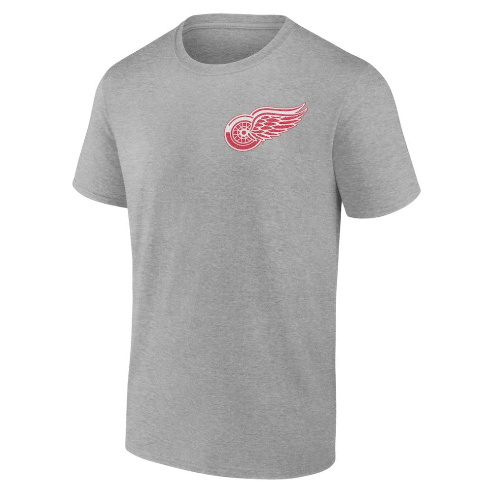 Detroit Red Wings Glory Skates T-Shirt Heather Gray