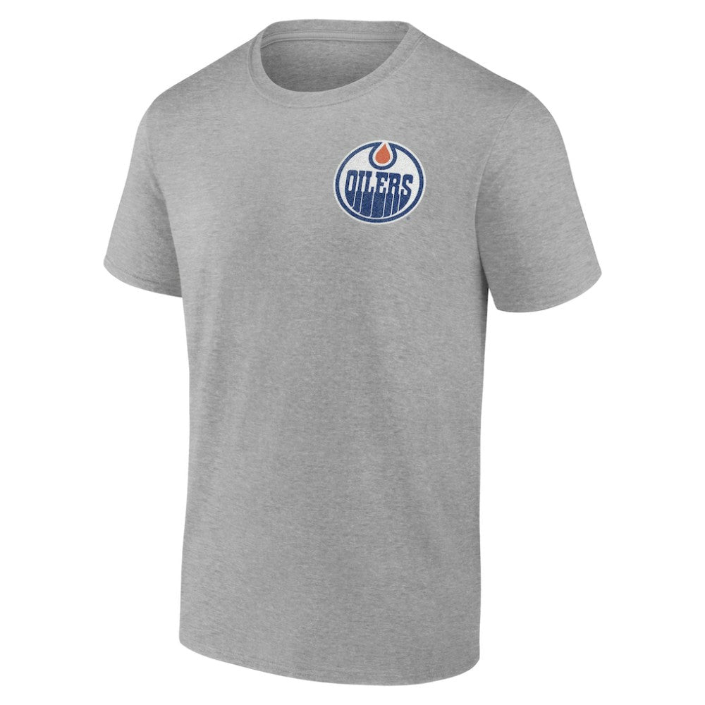 Edmonton Oilers Glory Skates T-Shirt Heather Gray