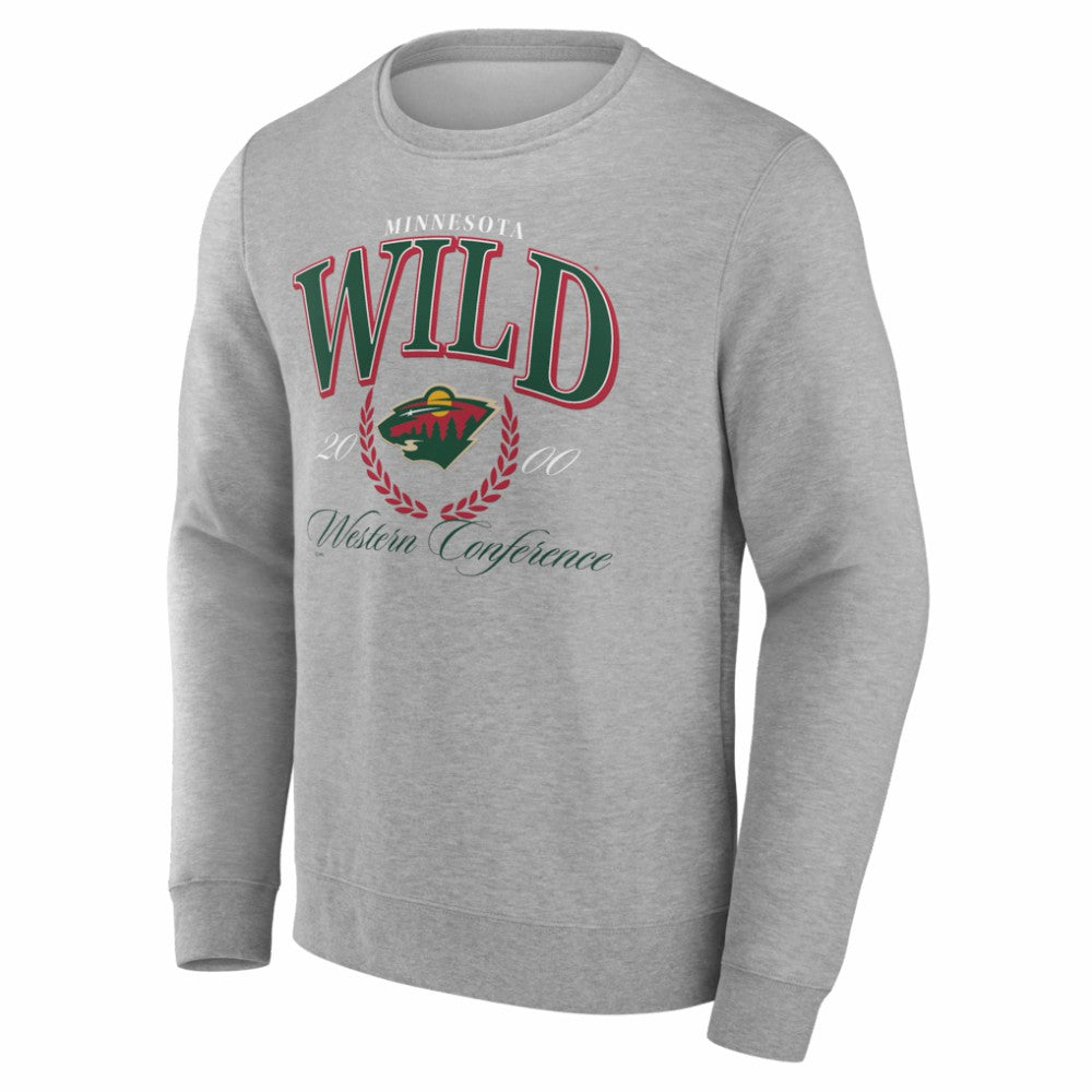 Minnesota Wild Reign Supreme Pullover Sweatshirt Gray