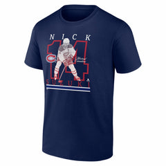 Nick Suzuki Montreal Canadiens Player Show T-Shirt Navy