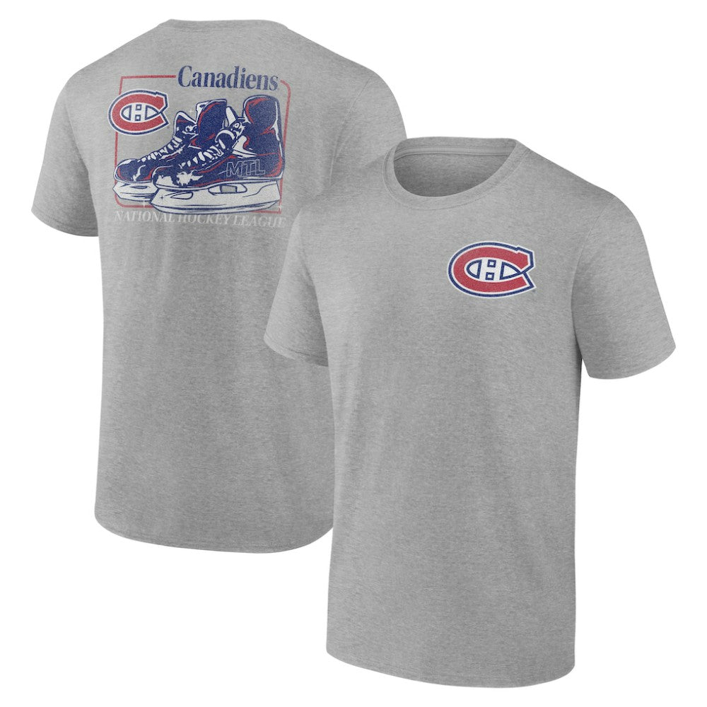 Montreal Canadiens Glory Skates T-Shirt Heather Gray