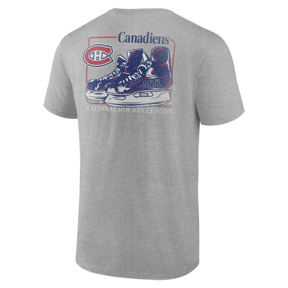 Montreal Canadiens Glory Skates T-Shirt Heather Gray