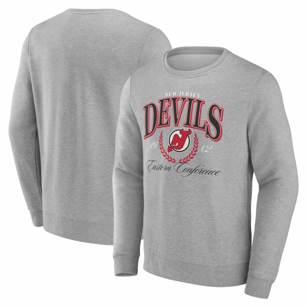 New Jersey Devils Reign Supreme Pullover Sweatshirt Gray