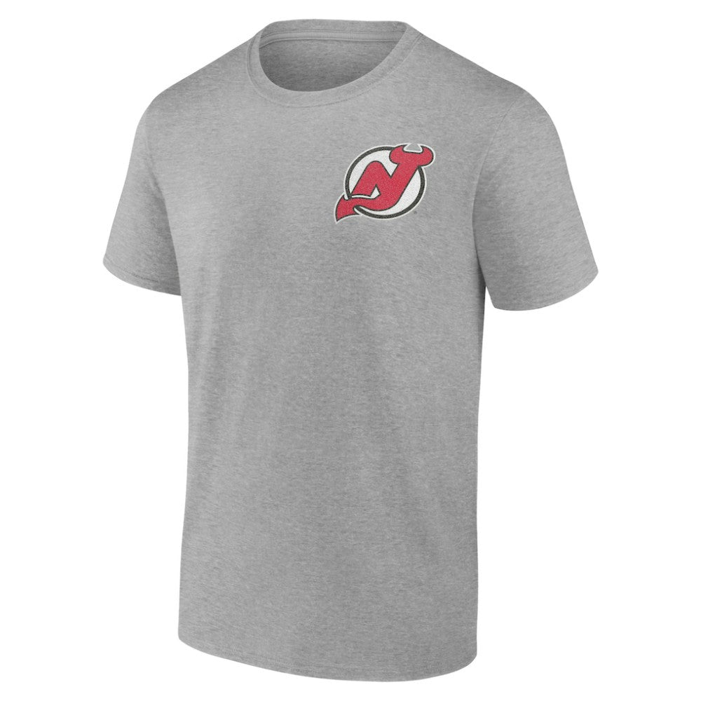 New Jersey Devils Glory Skates T-Shirt Heather Gray