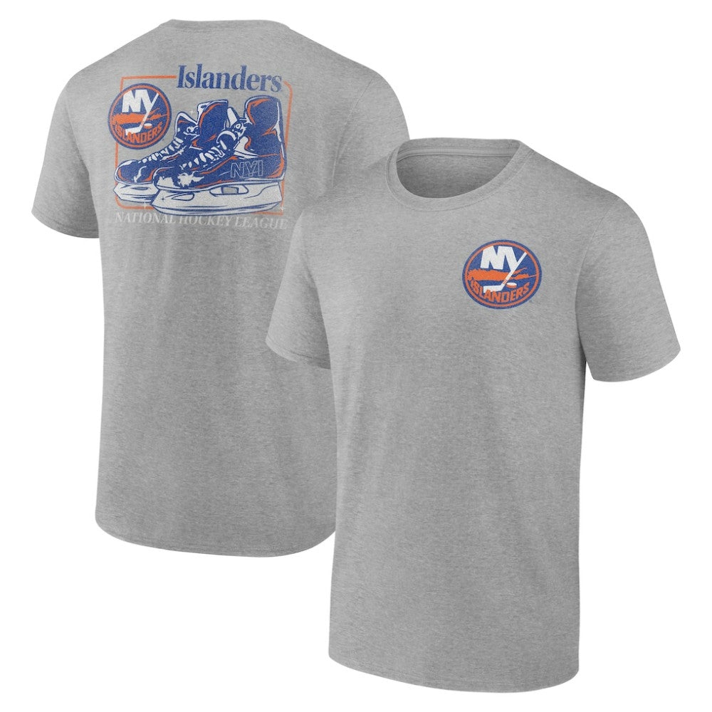 New York Islanders Glory Skates T-Shirt Heather Gray