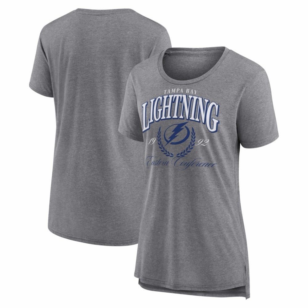 Tampa Bay Lightning Women's Reign Supreme Tri-Blend T-Shirt Gray