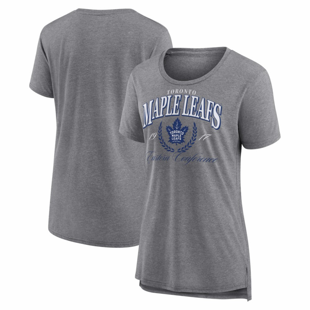 Toronto Maple Leafs Women's Reign Supreme Tri-Blend T-Shirt Gray