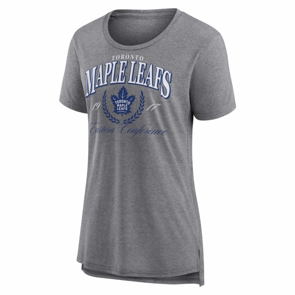Toronto Maple Leafs Women's Reign Supreme Tri-Blend T-Shirt Gray
