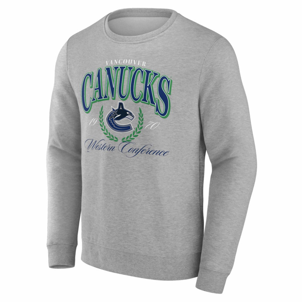 Vancouver Canucks Reign Supreme Pullover Sweatshirt Gray