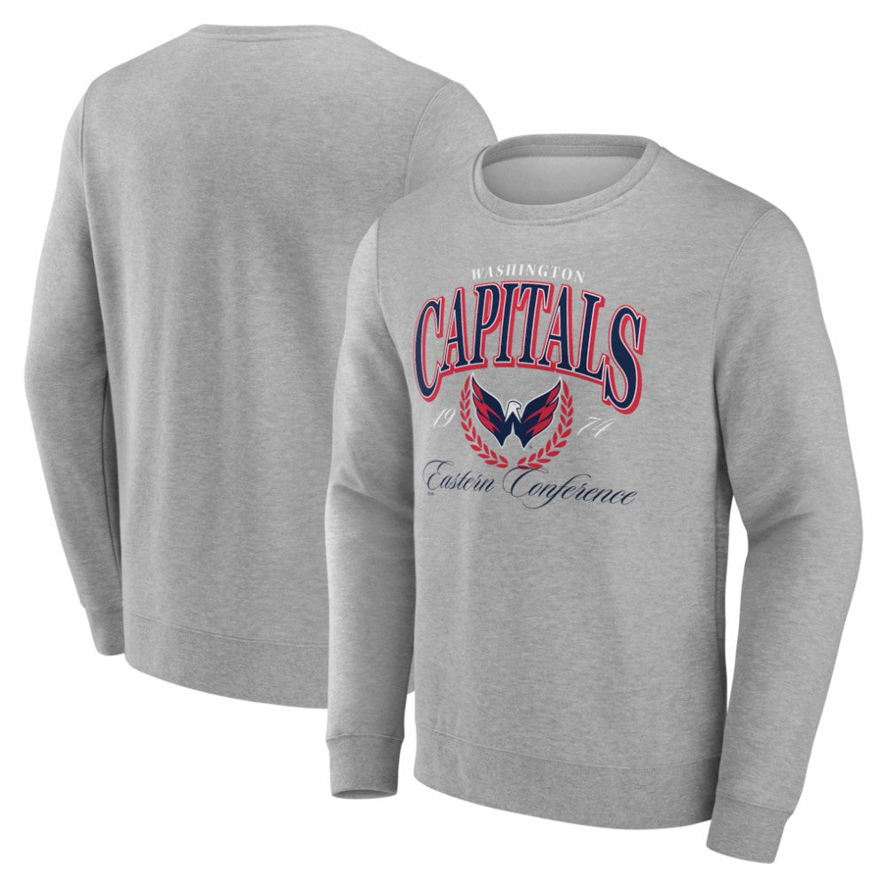 Washington Capitals Reign Supreme Pullover Sweatshirt Gray