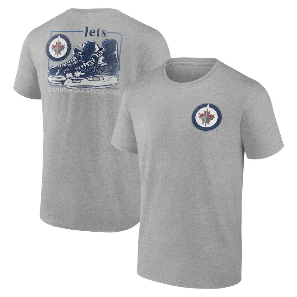 Winnipeg Jets Glory Skates T-Shirt Heather Gray