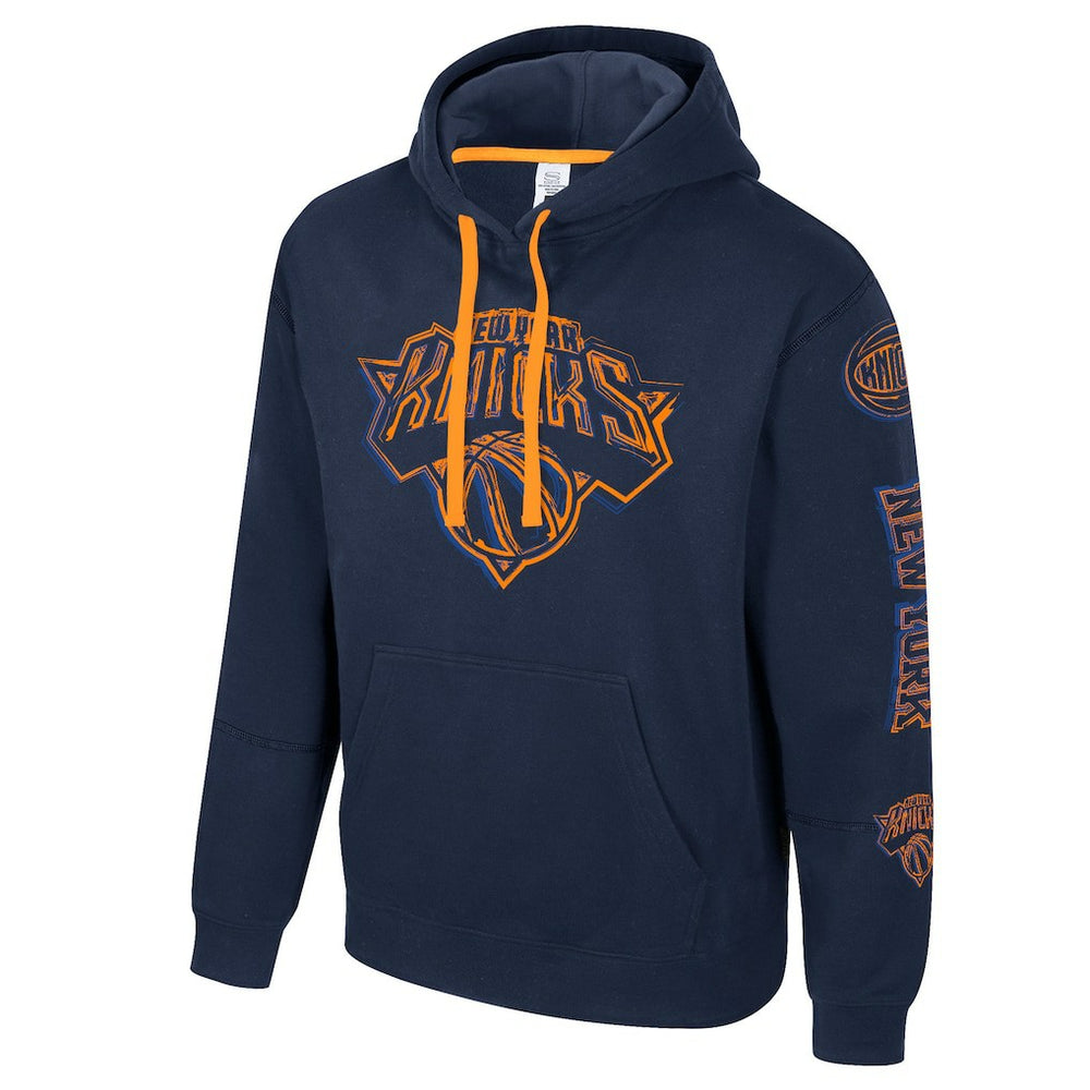 New York Knicks Stadium Essentials Unisex Elementized Pullover Hoodie - Navy shop