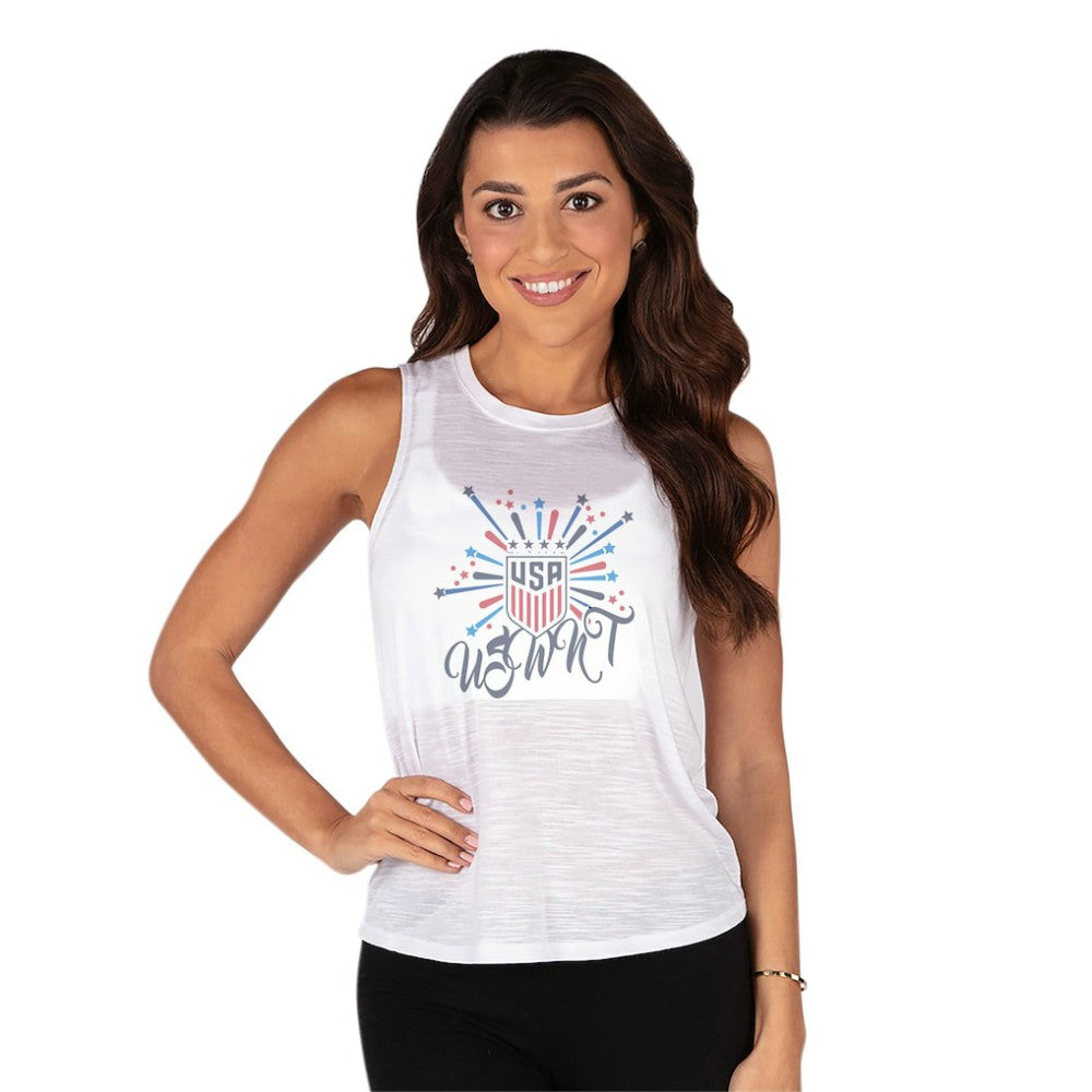 USWNT Concepts Sport Women's Infuse Knit Tank Top - White cheap
