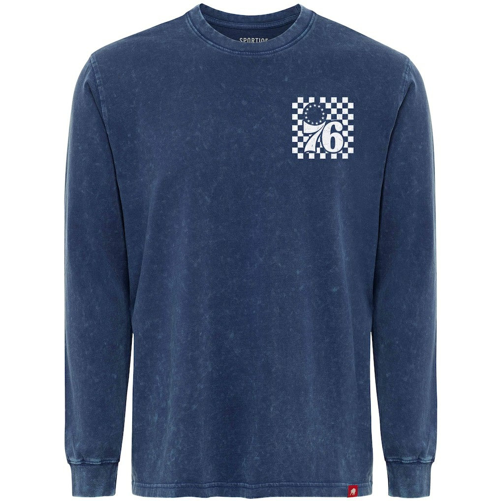 Philadelphia 76ers Sportiqe Men's Bono Long Sleeve T-Shirt - Blue sale