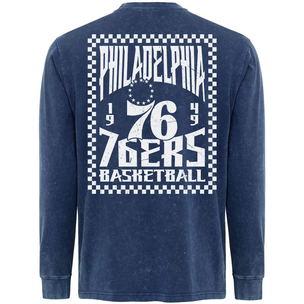 Philadelphia 76ers Sportiqe Men's Bono Long Sleeve T-Shirt - Blue sale