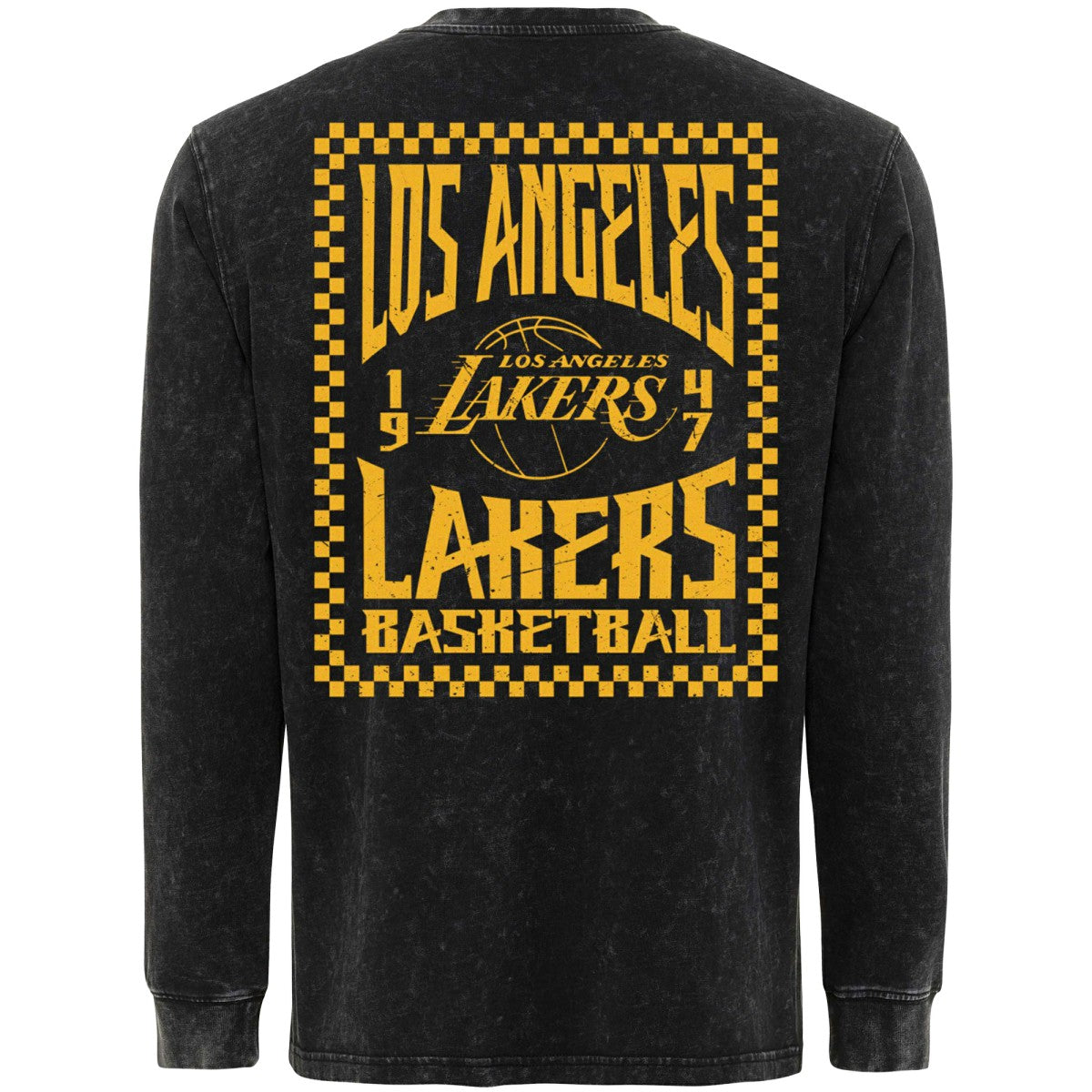 Los Angeles Lakers Sportiqe Men's Bono Long Sleeve T-Shirt - Black cheap