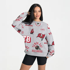Tampa Bay Buccaneers Gameday Couture Women's Always On Repeat Fleece Sweatshirt - Heather Gray sale