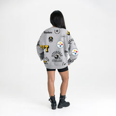 Pittsburgh Steelers Gameday Couture Women's Always On Repeat Fleece Sweatshirt - Heather Gray cheap