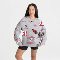 Arizona Cardinals Gameday Couture Women's Always On Repeat Fleece Sweatshirt - Heather Gray outlet