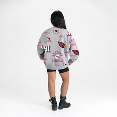 Arizona Cardinals Gameday Couture Women's Always On Repeat Fleece Sweatshirt - Heather Gray outlet