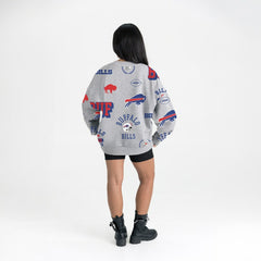 Buffalo Bills Gameday Couture Women's Always On Repeat Fleece Sweatshirt - Heather Gray outlet