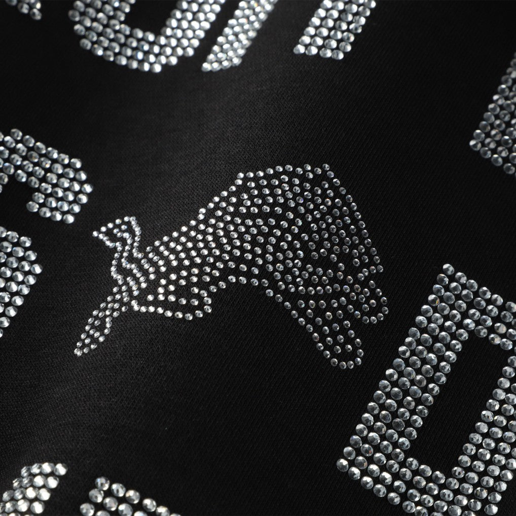 Detroit Lions Gameday Couture Women's Oversized Hype Era Rhinestone Text Sweatshirt - Black online