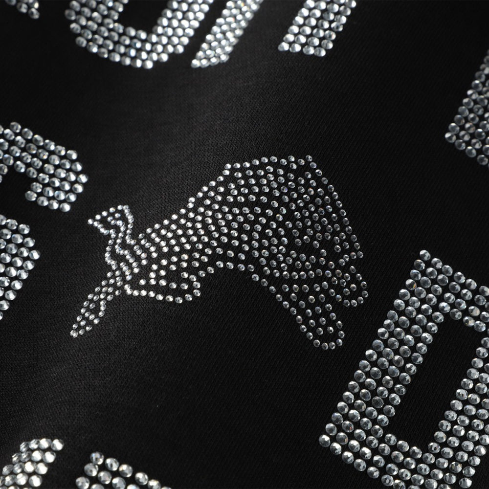 Detroit Lions Gameday Couture Women's Oversized Hype Era Rhinestone Text Sweatshirt - Black online