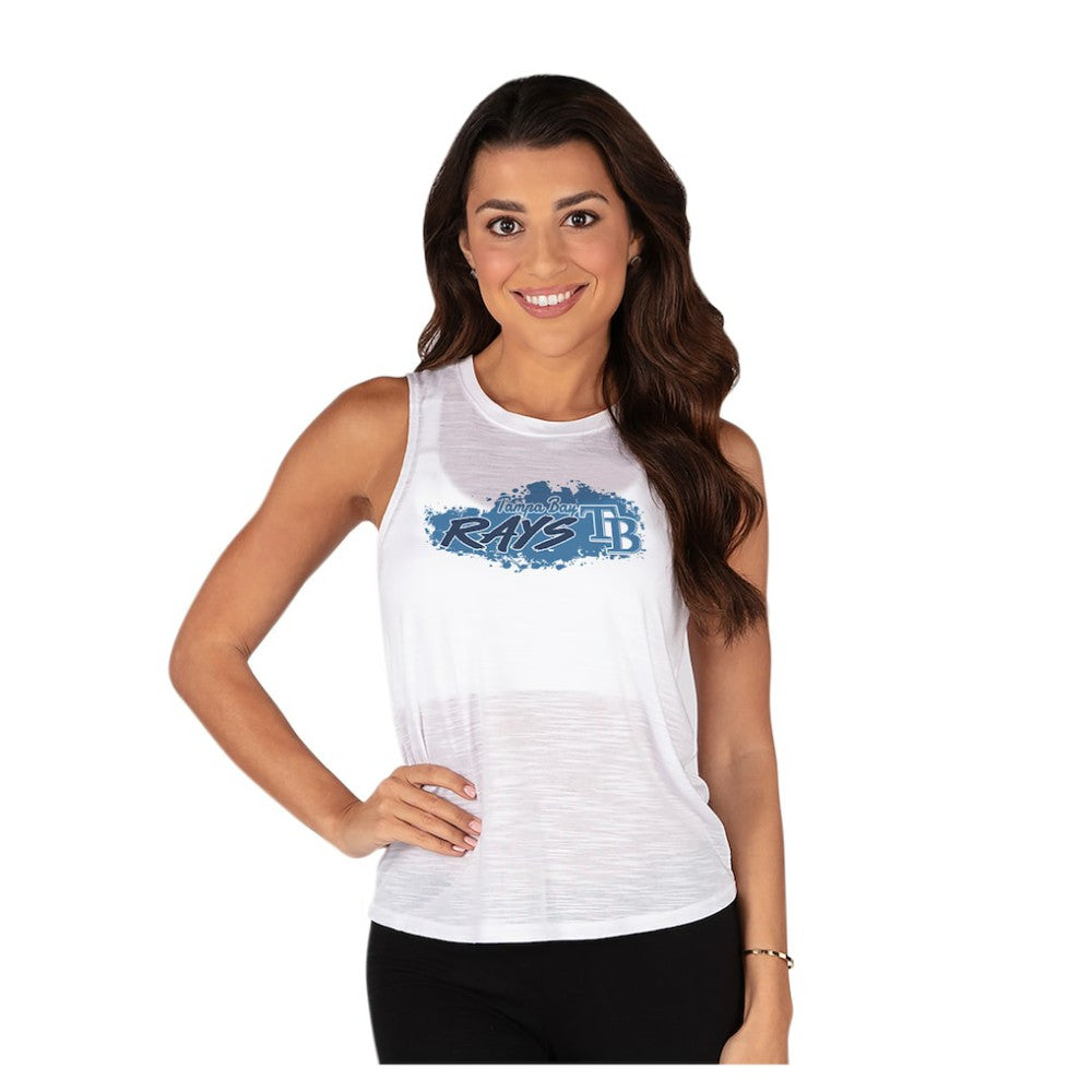 Tampa Bay Rays Concepts Sport Women's Infuse Slub Tank Top - White