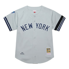 Derek Jeter New York Yankees Cooperstown Collection 2000 World Series Authentic Jersey - Gray | Mitchell & Ness
