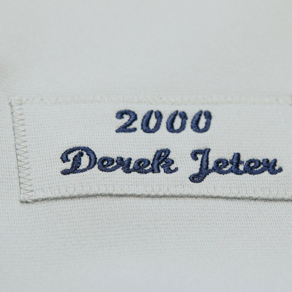 Derek Jeter New York Yankees Cooperstown Collection 2000 World Series Authentic Jersey - Gray | Mitchell & Ness