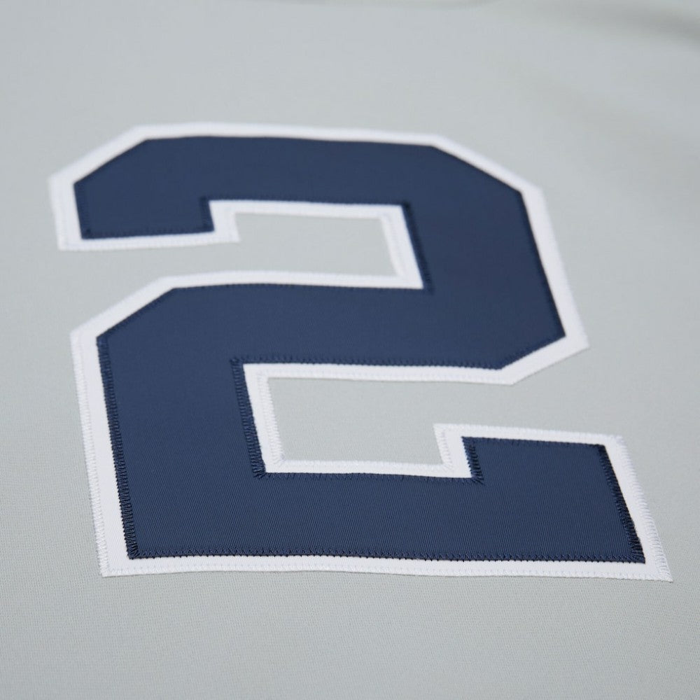 Derek Jeter New York Yankees Cooperstown Collection 2000 World Series Authentic Jersey - Gray | Mitchell & Ness