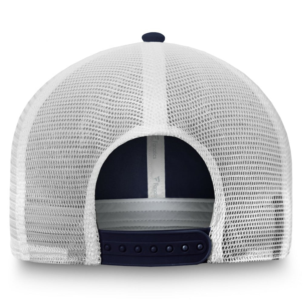 New York Rangers Fanatics Core Primary Logo Trucker Adjustable Hat Blue/White
