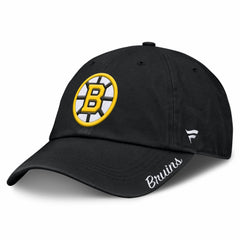 Boston Bruins Fanatics Women's Core Logo Adjustable Hat Black