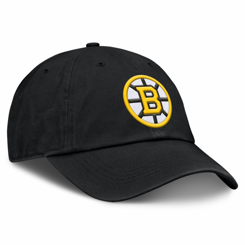 Boston Bruins Fanatics Women's Core Logo Adjustable Hat Black