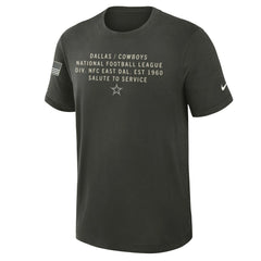 Dallas Cowboys 2025 Salute to Service Sideline Slub Dri-FIT T-Shirt - Forest Green | Nike outlet