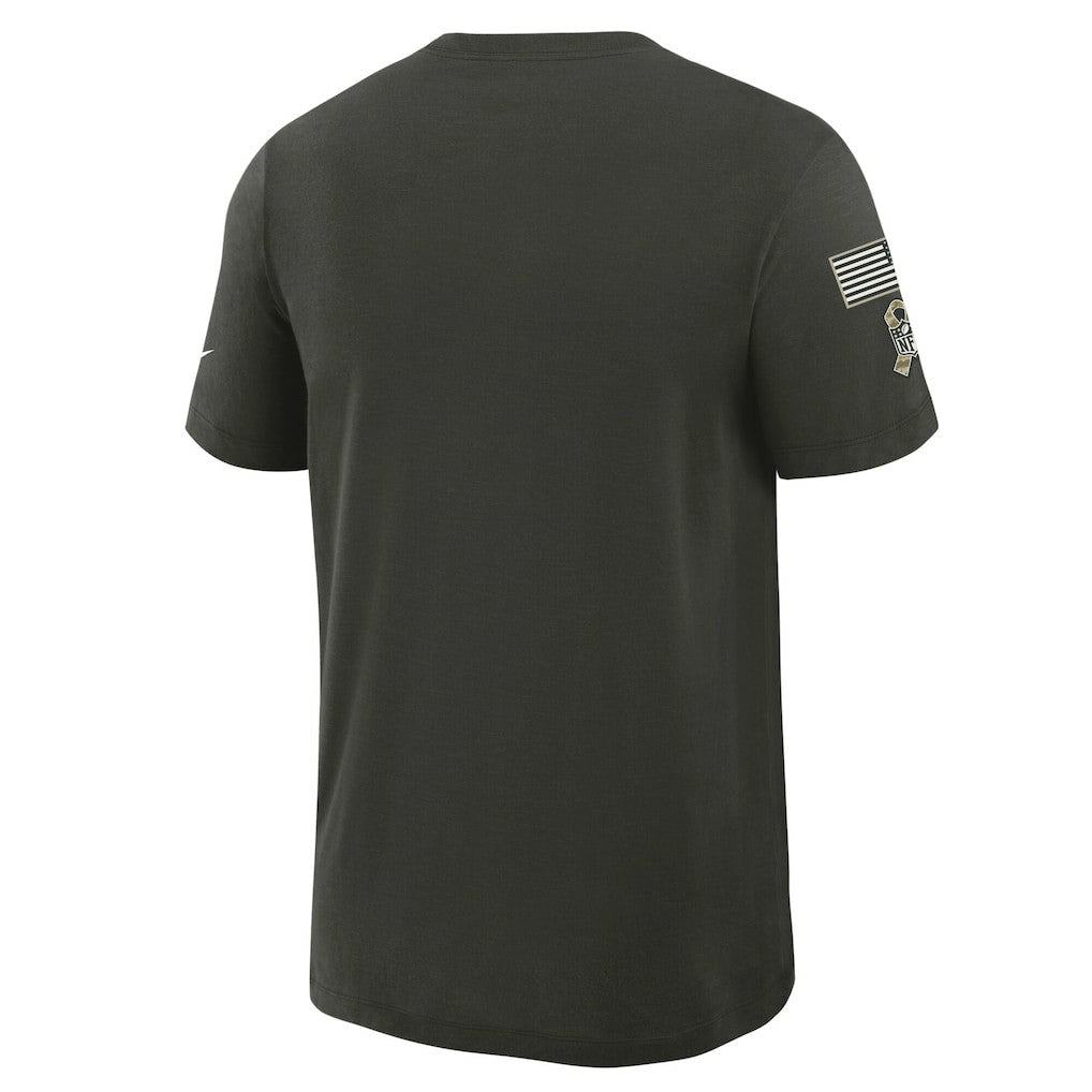 Dallas Cowboys 2025 Salute to Service Sideline Slub Dri-FIT T-Shirt - Forest Green | Nike outlet