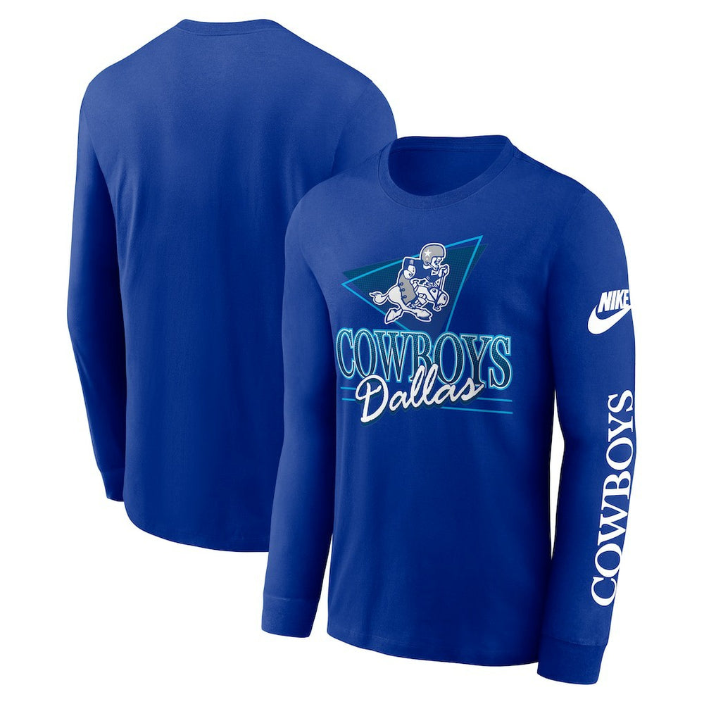 Dallas Cowboys Rewind Long Sleeve T-Shirt - Royal | Nike cheap