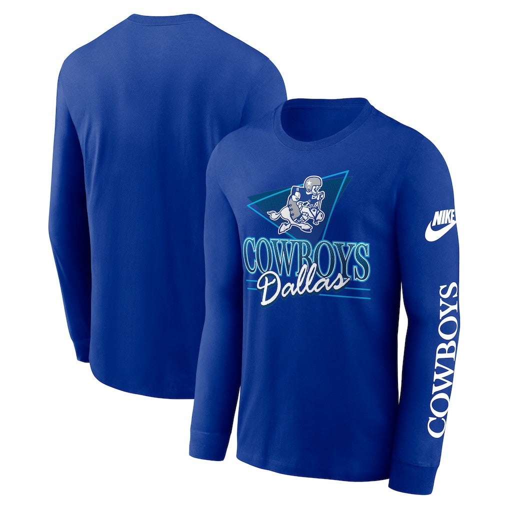 Dallas Cowboys Rewind Long Sleeve T-Shirt - Royal | Nike cheap