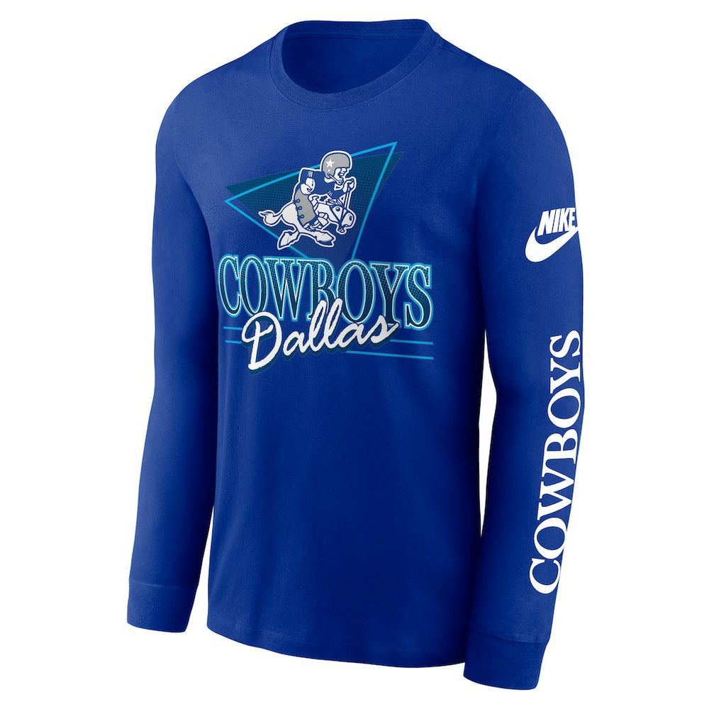 Dallas Cowboys Rewind Long Sleeve T-Shirt - Royal | Nike cheap