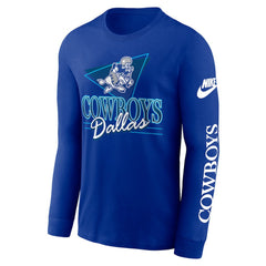 Dallas Cowboys Rewind Long Sleeve T-Shirt - Royal | Nike cheap