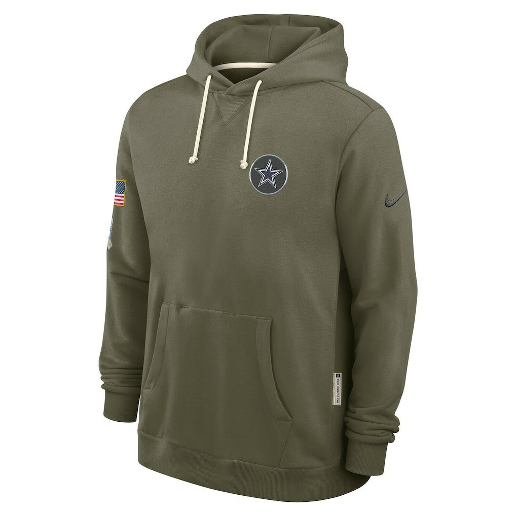 Dallas Cowboys 2025 Salute to Service Sideline Standard Issue Dri-FIT Hoodie - Olive | Nike for sale