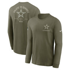 Dallas Cowboys 2025 Salute to Service Sideline Long Sleeve T-Shirt - Olive | Nike cheap