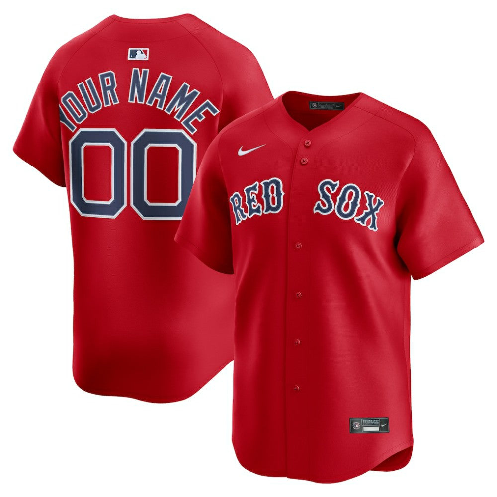 Boston Red Sox Alternate Limited Custom Jersey - Red | Nike