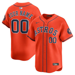 Houston Astros Alternate Limited Custom Jersey - Orange | Nike