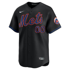 New York Mets Alternate Limited Custom Jersey - Black | Nike