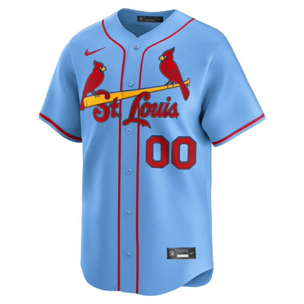 St. Louis Cardinals Alternate Limited Custom Jersey - Light Blue | Nike
