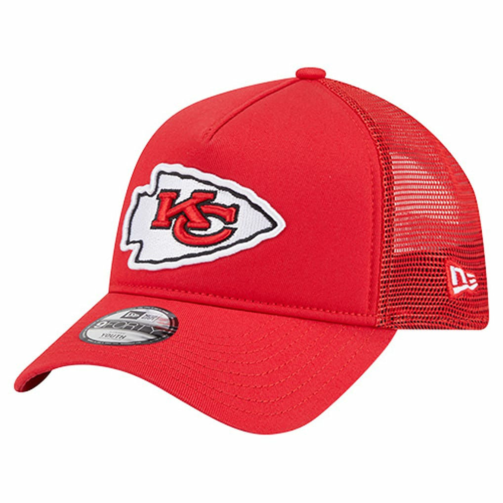 Kansas City Chiefs New Era Preschool Main A-Frame 9FORTY Adjustable Hat - Red for sale