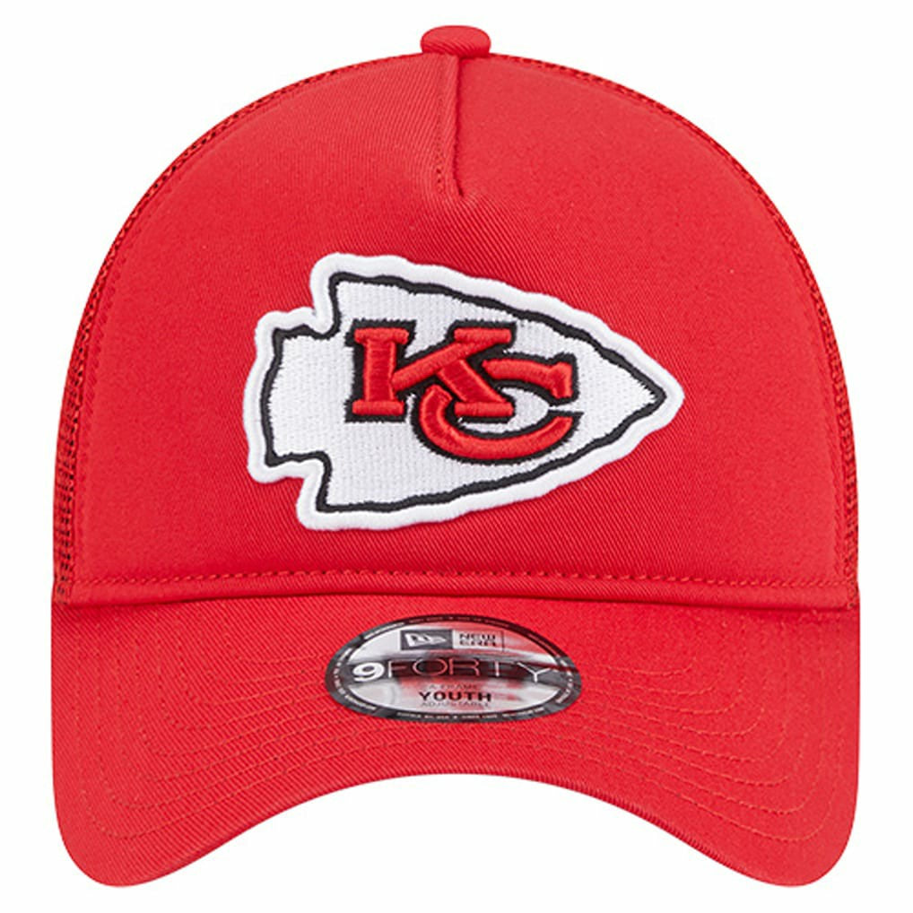 Kansas City Chiefs New Era Preschool Main A-Frame 9FORTY Adjustable Hat - Red for sale