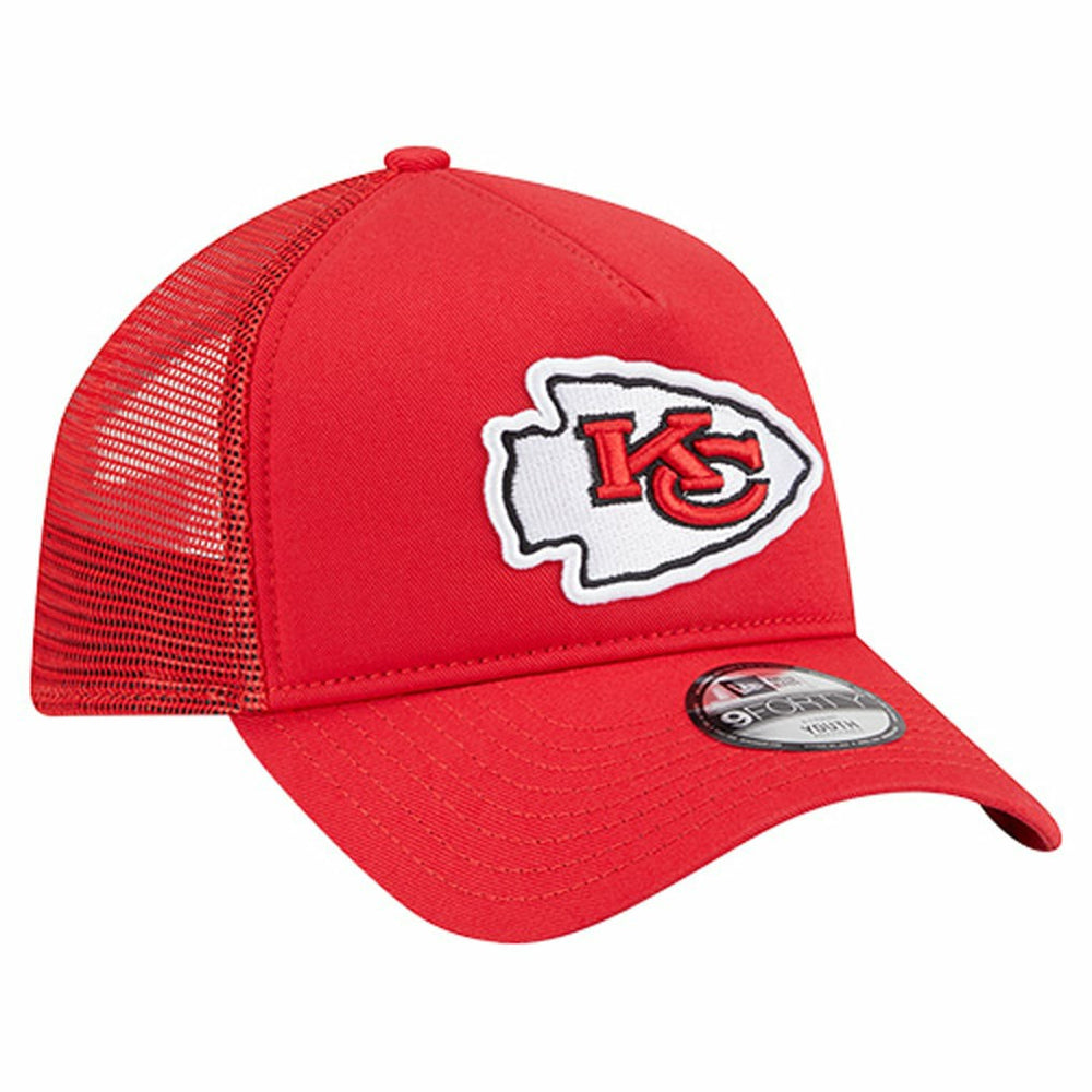 Kansas City Chiefs New Era Preschool Main A-Frame 9FORTY Adjustable Hat - Red for sale