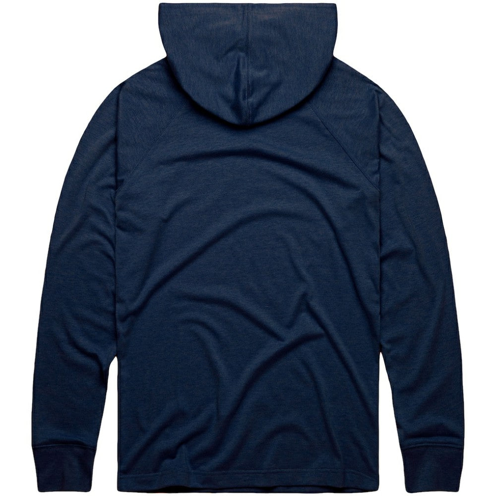 Detroit Tigers Homage Lightweight Raglan Tri-Blend Pullover Hoodie - Navy